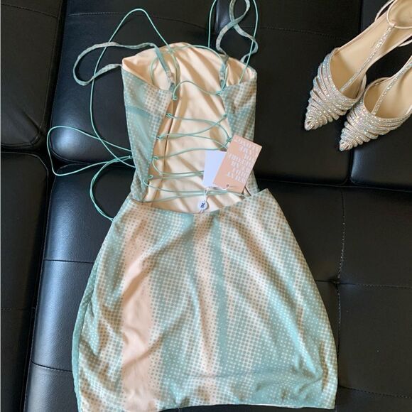 TIGERMIST MINI DRESS GREEN TAN - Picture 8 of 8